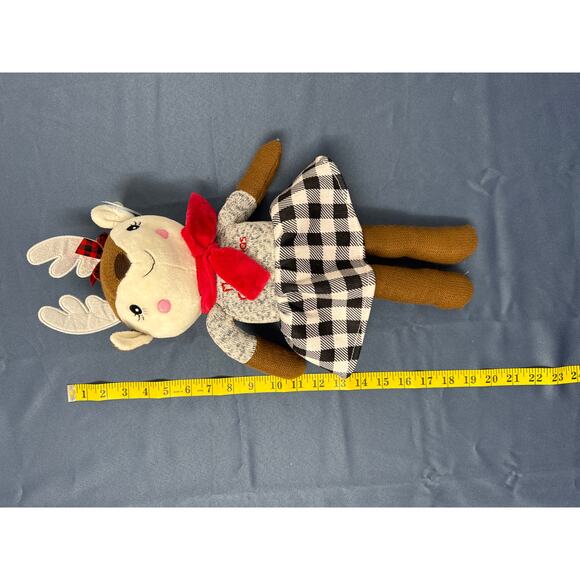 Spark My First Christmas Deer in Skirt Plush Animal NWT - Picture 3 of 8